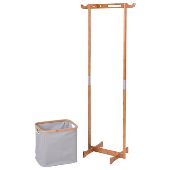 Garment Rack Clothes Drying Rack with Laundry Basket