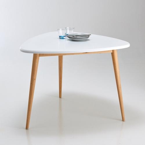 Ideas Side Round Foldable White Tea Table