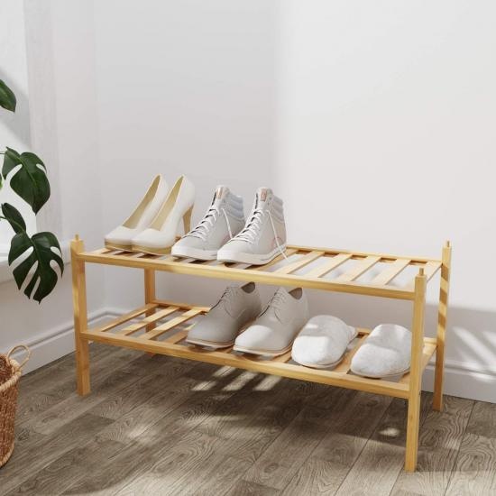 bamboo shoes bench