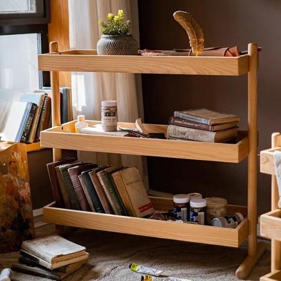  3 Tier Solid Wooden Rack Shelf